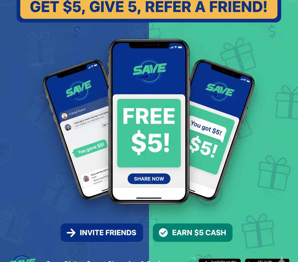 SaveClub: A Free App That Rewards You With Cash