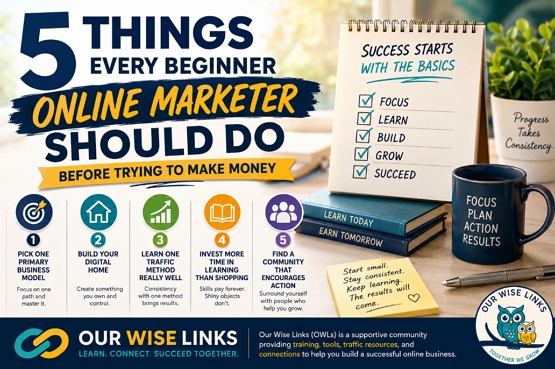 5 Things Every Beginner Online Marketer Should Do Before Trying to Make Money