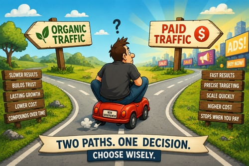 Organic Traffic vs. Paid Traffic: Understanding the Difference and Avoiding Common Mistakes