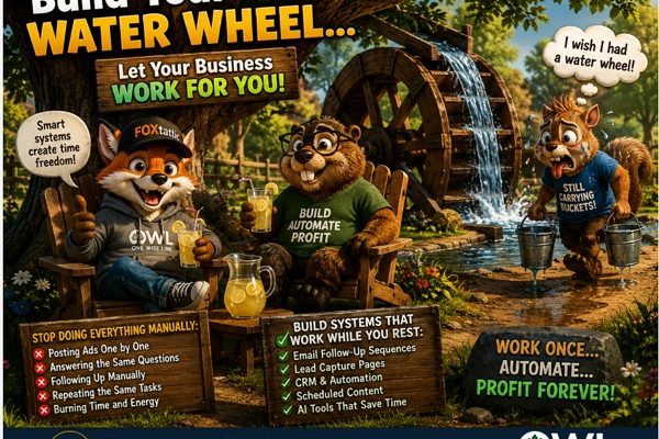 Felix the Fox and Benny’s Water Wheel