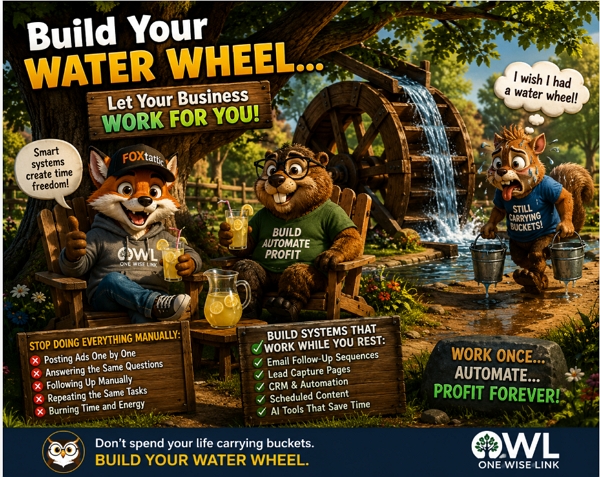 Felix the Fox and Benny’s Water Wheel