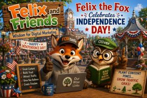 Felix the Fox Celebrates Independence Day
